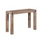 Alaterre Furniture Woodstock Acacia Wood with Metal Inset Media Console Table, Brushed Driftwood ANWO1026 - alternate 1